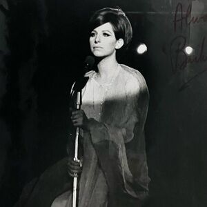 BARBRA STREISAND Signed Vintage 1960s ORIGINAL PHOTO / Warm Inscription / DENTS